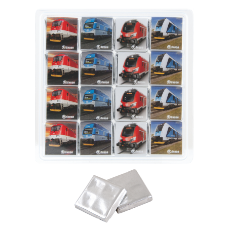 Transparent Gift Box with Custom Made Barry Callebout Chocolates - Chelmsley Wood