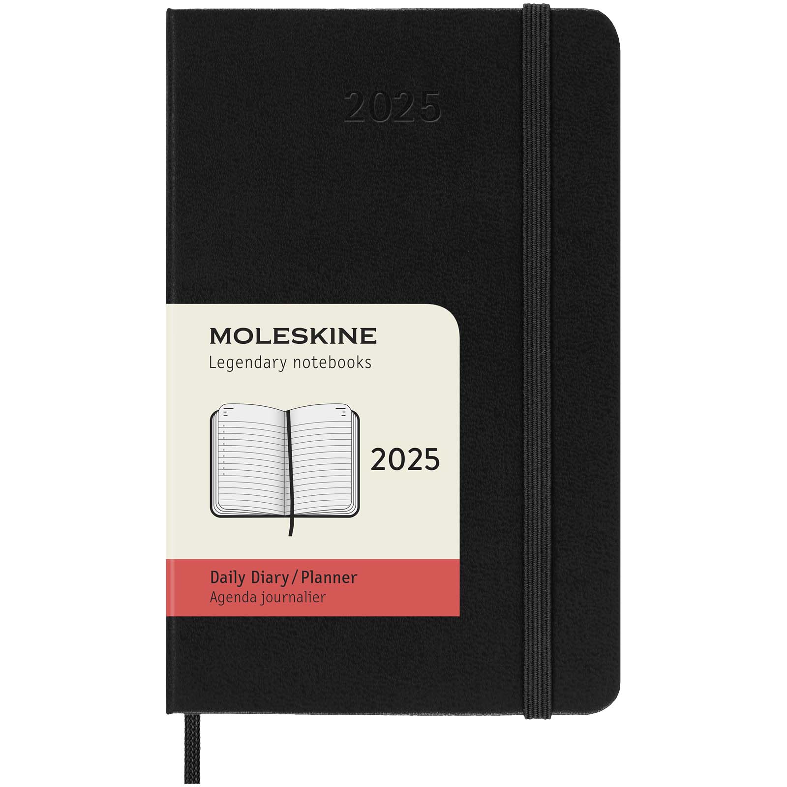 Moleskine 12-month daily pocket diary, hard cover