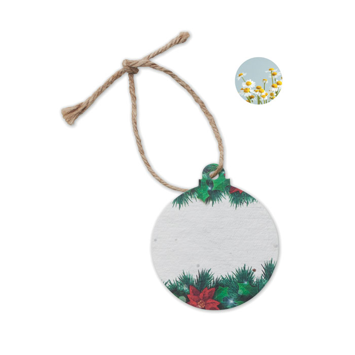 Wildflower Seed Paper Christmas Ornament - Gravesend