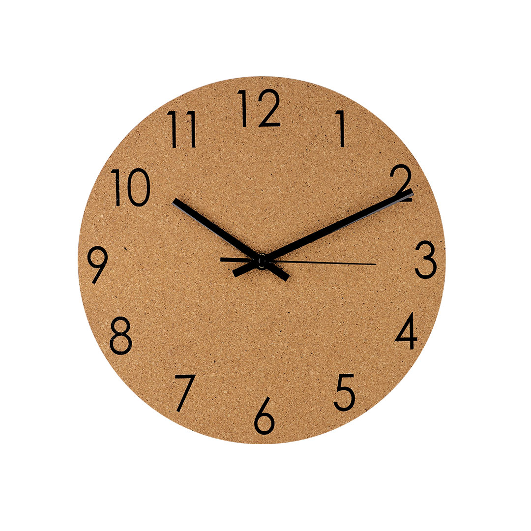 Natural Cork Wall Clock (30 cm) - Maidenhead