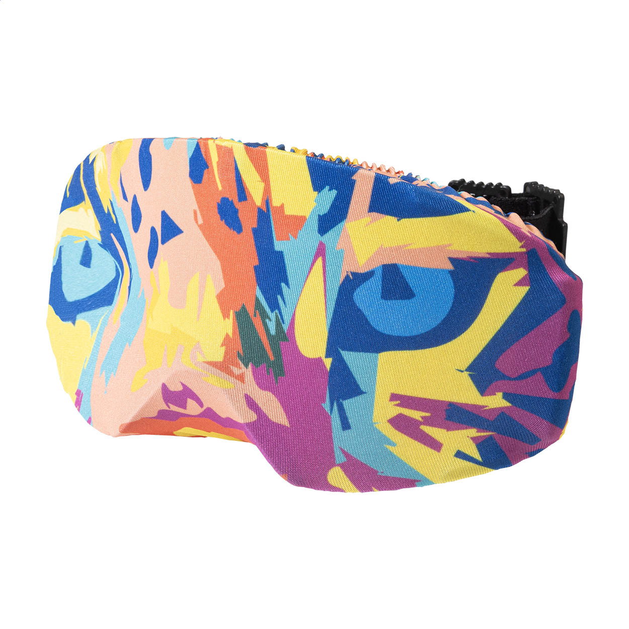 CreaSnow custom made RPET ski goggle cover with sublimation print printed with logo