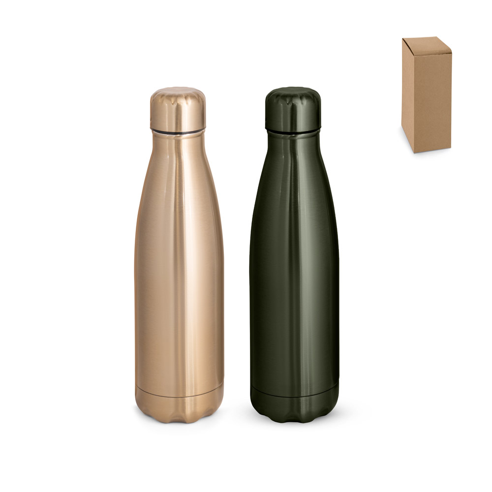 SHOW METALLIC. Stainless steel bottle with matte metallic finish 510 ml
