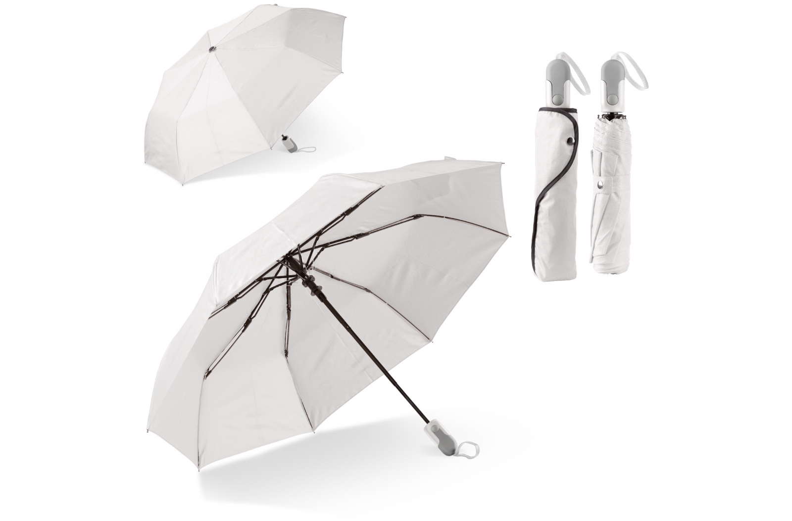 Foldable Umbrella with Sleeve and Ergonomic Handle - Carlisle