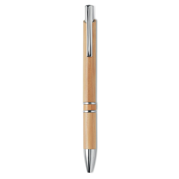 Bamboo Barrel Push-Button Pen - Halesowen