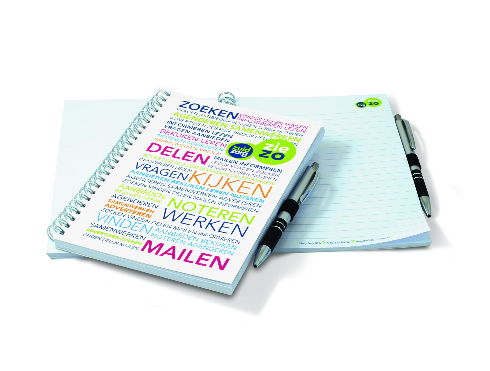 Elegant Spiral-bound Notepad with Pen Holder - Tynemouth