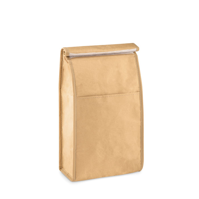 Woven Paper Insulated Lunch Bag with Front Pocket - Osgathorpe