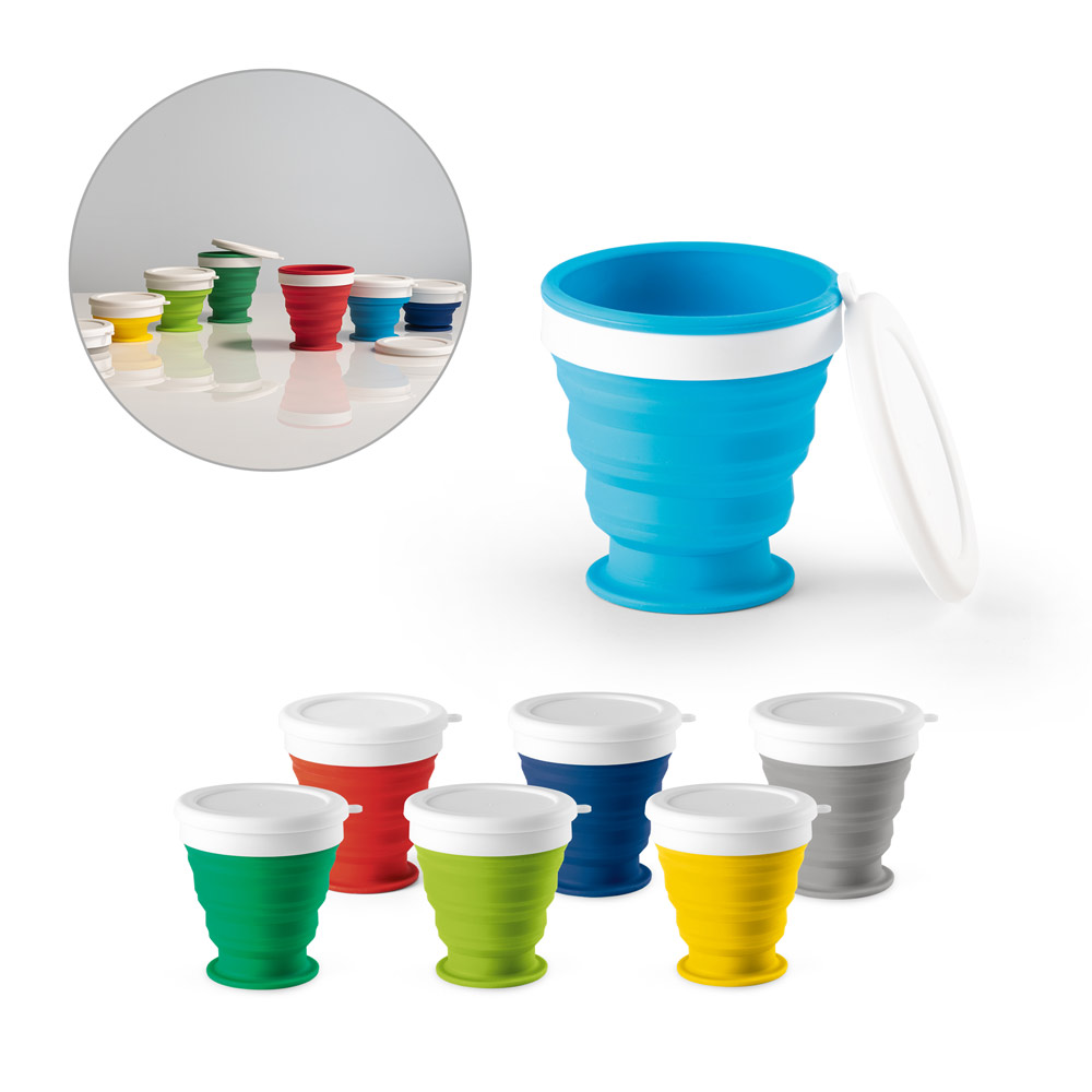 Foldable Silicone Travel Cup 250ml - Droitwich Spa
