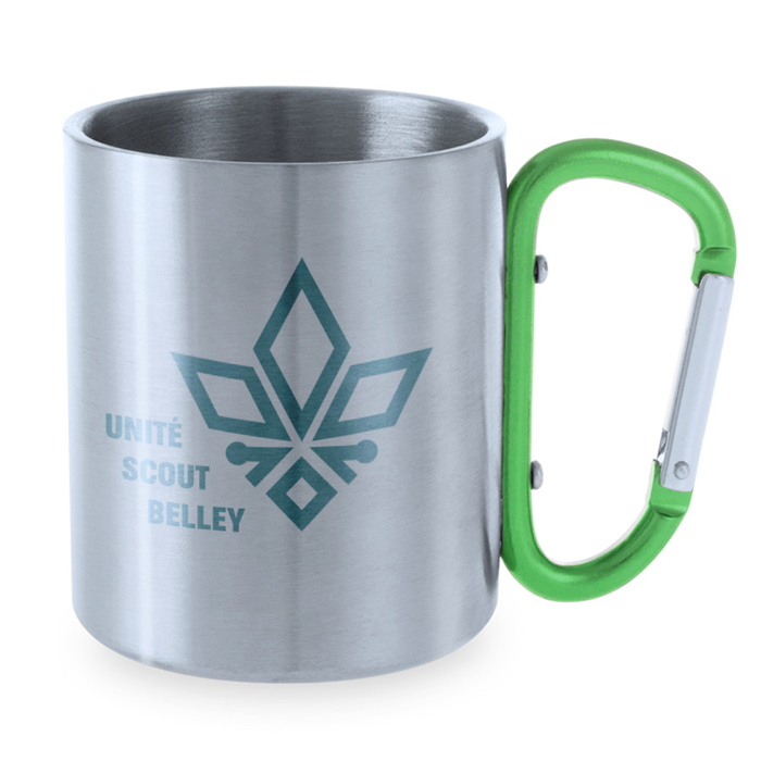 Stainless Steel Carabiner Handle Mug 210ml - Upchurch
