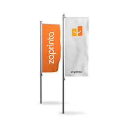 Hoist flags for flagpoles with boom - 1.2 x 3 m (incl. 4 loops)