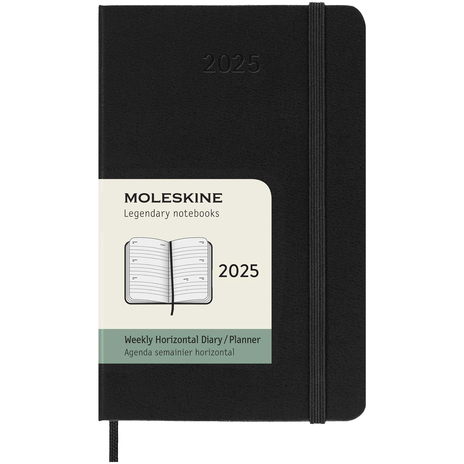 Moleskine 12-month horizontal pocket diary, hard cover