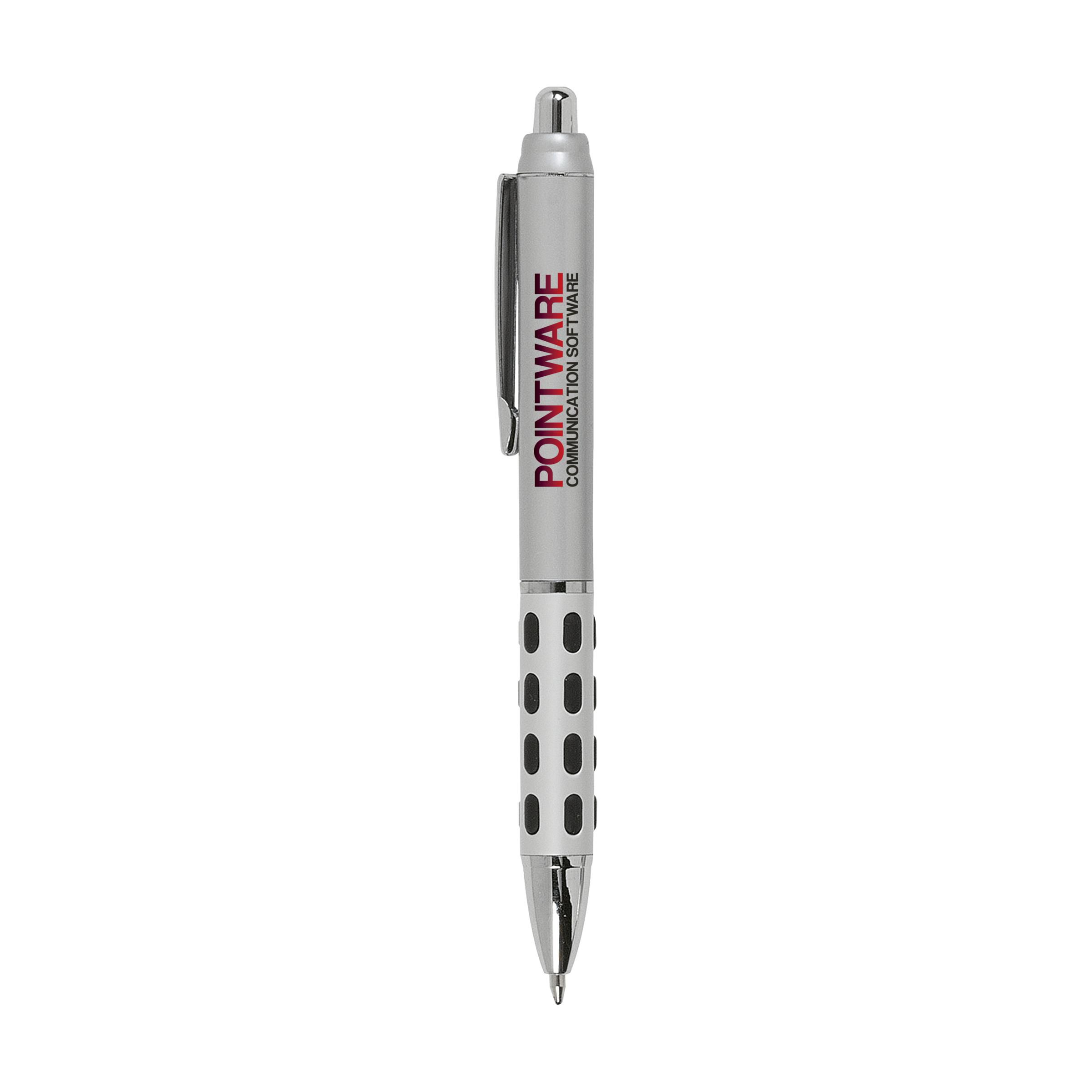 Blue Aluminum Grip Ballpoint Pen - Horspath - Ladybridge