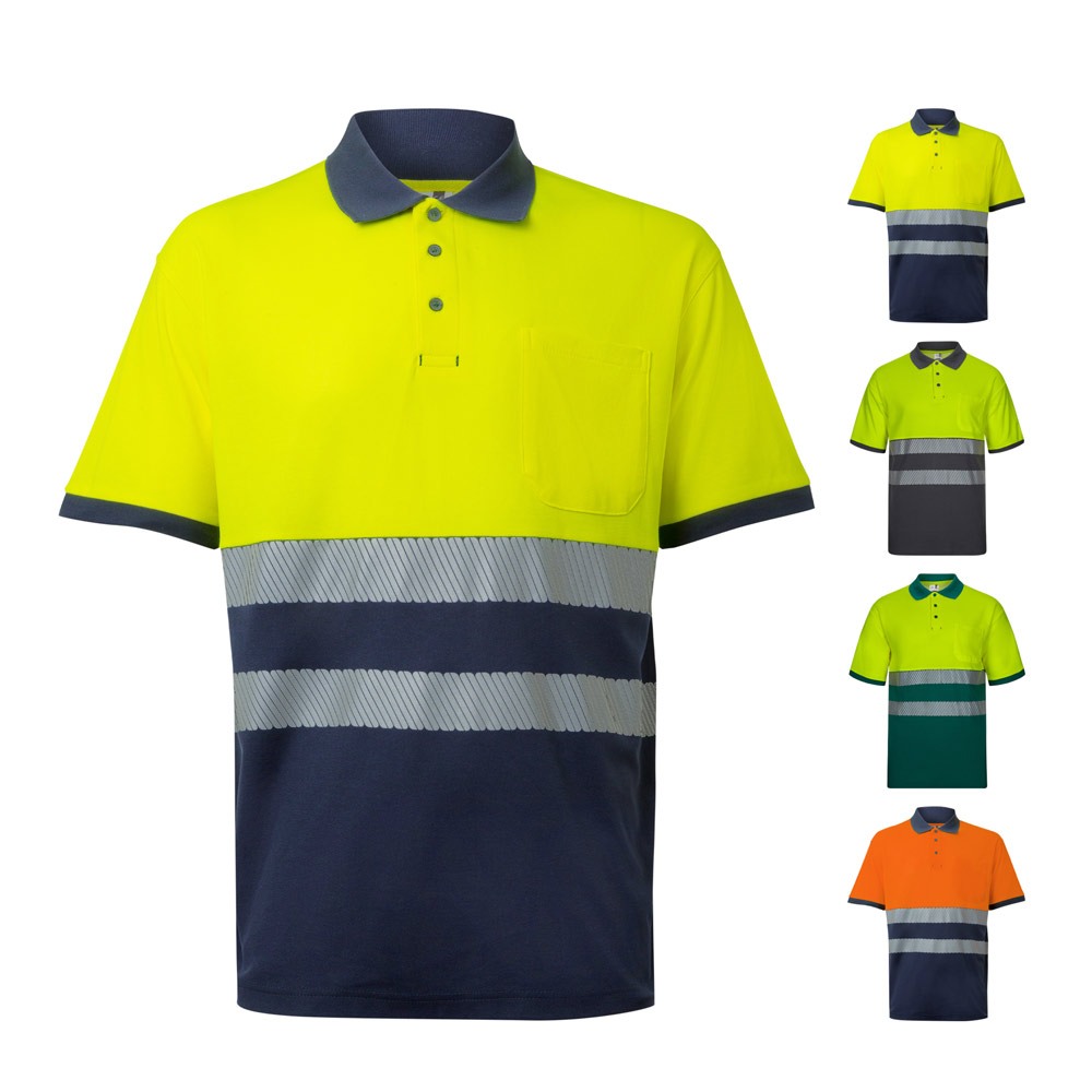 Reflective Two-Tone Piqué Polo - Matlock Bath