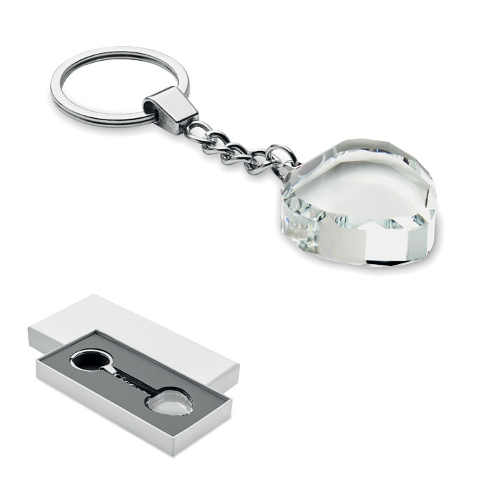 Crystal Heart Keychain - Lincoln