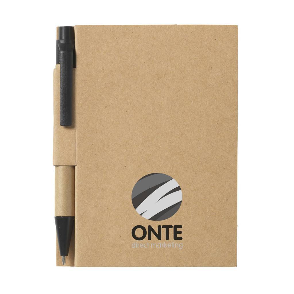 Eco-Friendly Recycled Material Mini Notebook with Blue Ink Ballpoint Pen - Otford
