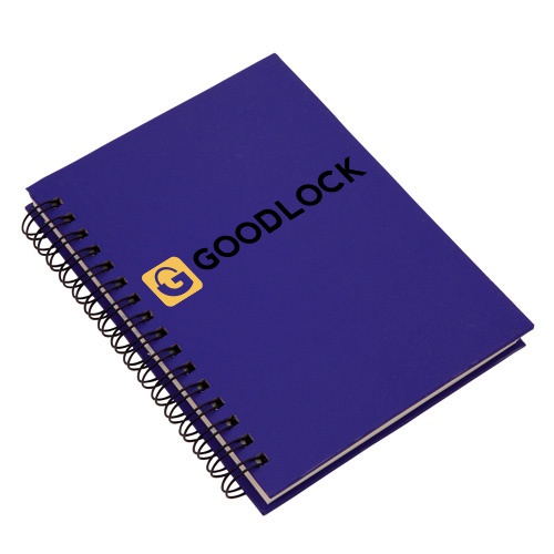 Ring notebook made of soft-touch recycled cardboard - King's Lynn