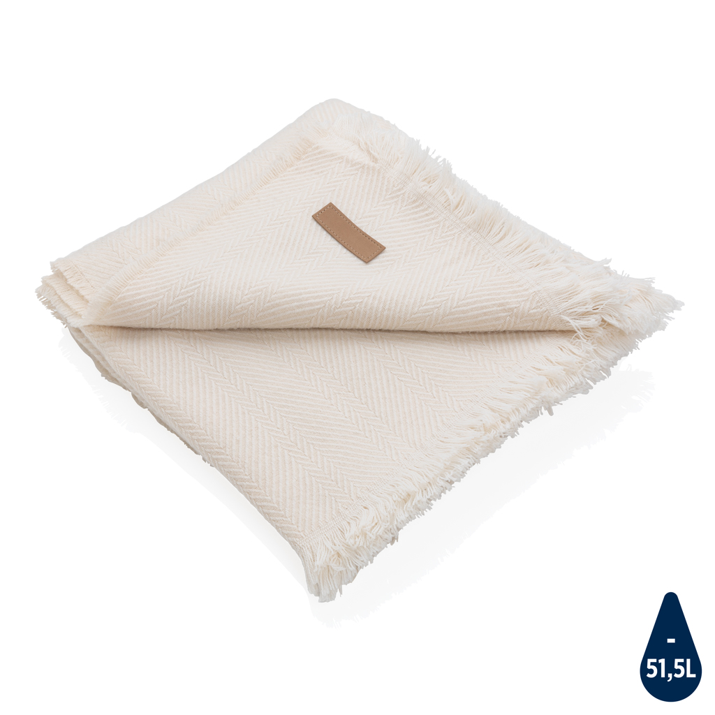 EcoBlend Fringed Woven Blanket - Pebmarsh - Totton