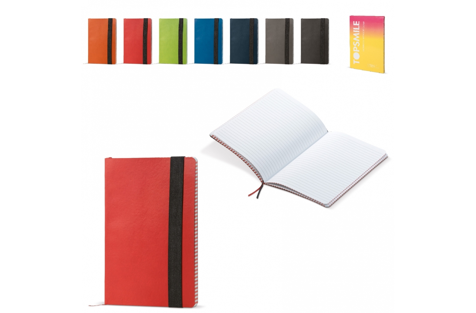 A notebook designed for convenience, featuring a soft cover and an additional elastic strap - Grange-over-Sands