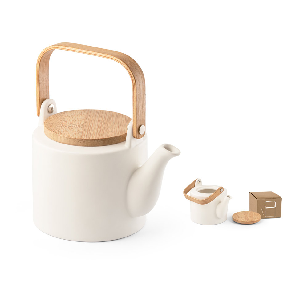 Ceramic Teapot with Bamboo Lid - Harrow 700ml - Yeldersley