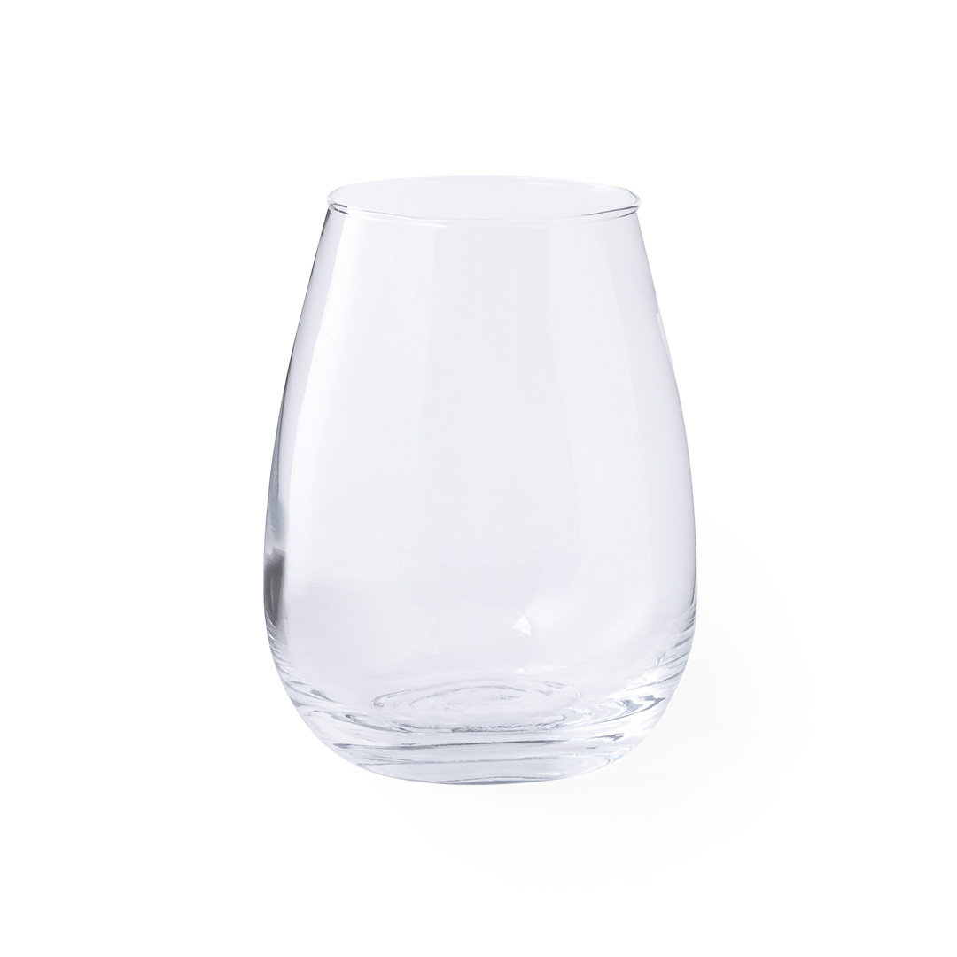 500ml Glass Cup with Curved Design - Houghton-le-Spring