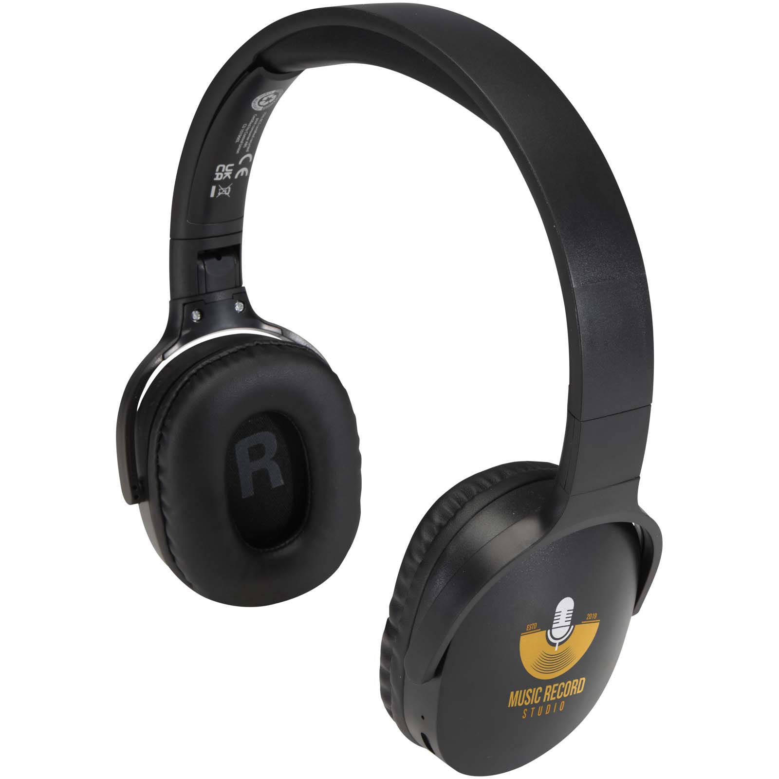 Over-ear recycled plastic wireless Bluetooth® headphones