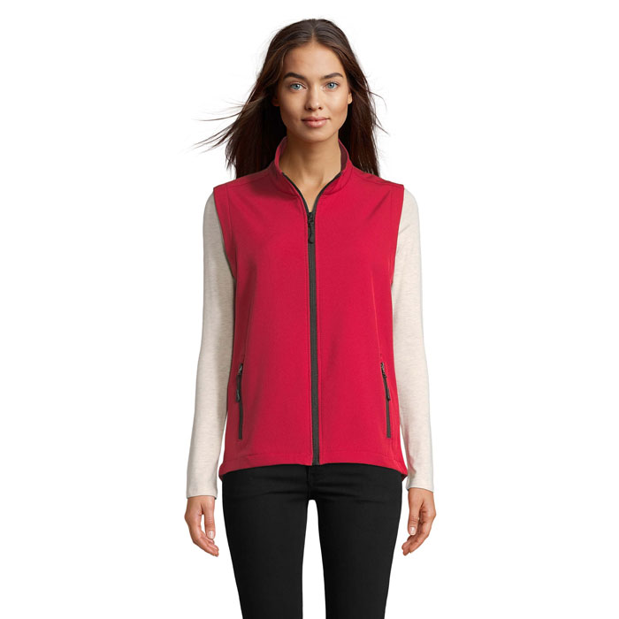 Sleek Women's Softshell Bodywarmer - Llanidloes printed with logo