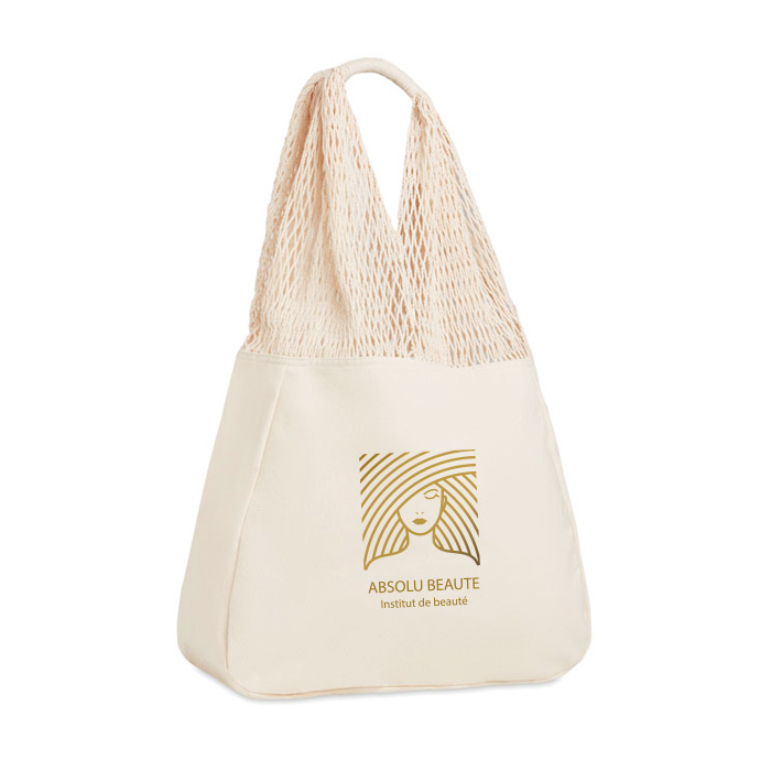 Cotton and Mesh Beach Bag - Beaumont Leys