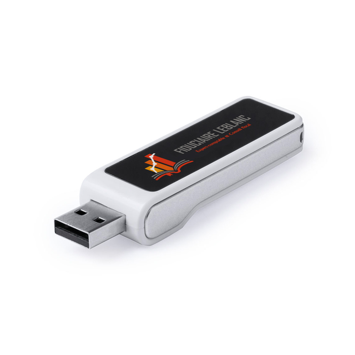 USB Stick bedrucken mit leuchtendem Logo 16 GB - Mandarine