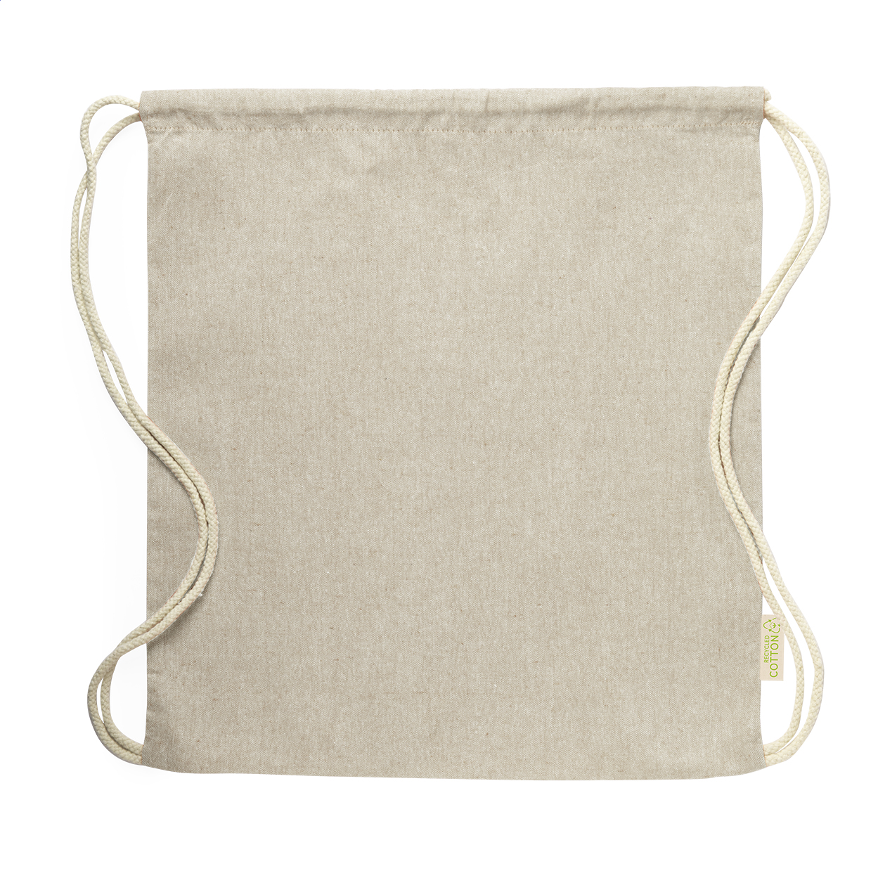 Koreby Turnbeutel aus recycelter Baumwolle mit Ihrem Logo