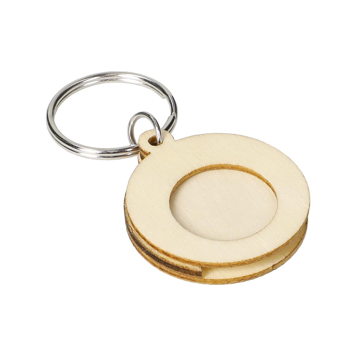 Rounded key ring with a fob token for shopping carts - Mexborough