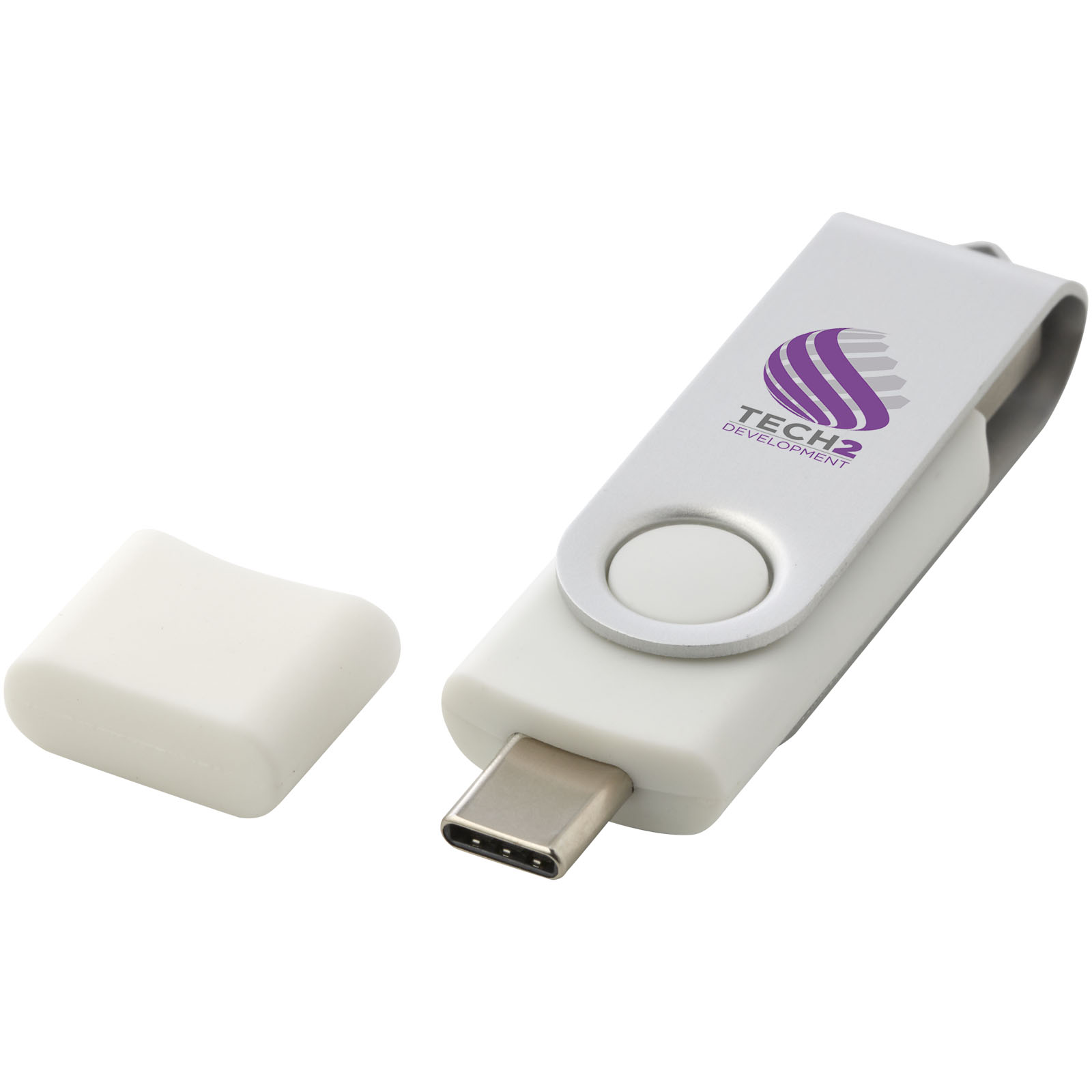 SmartFlip USB Type-C - Warwickshire printed with logo