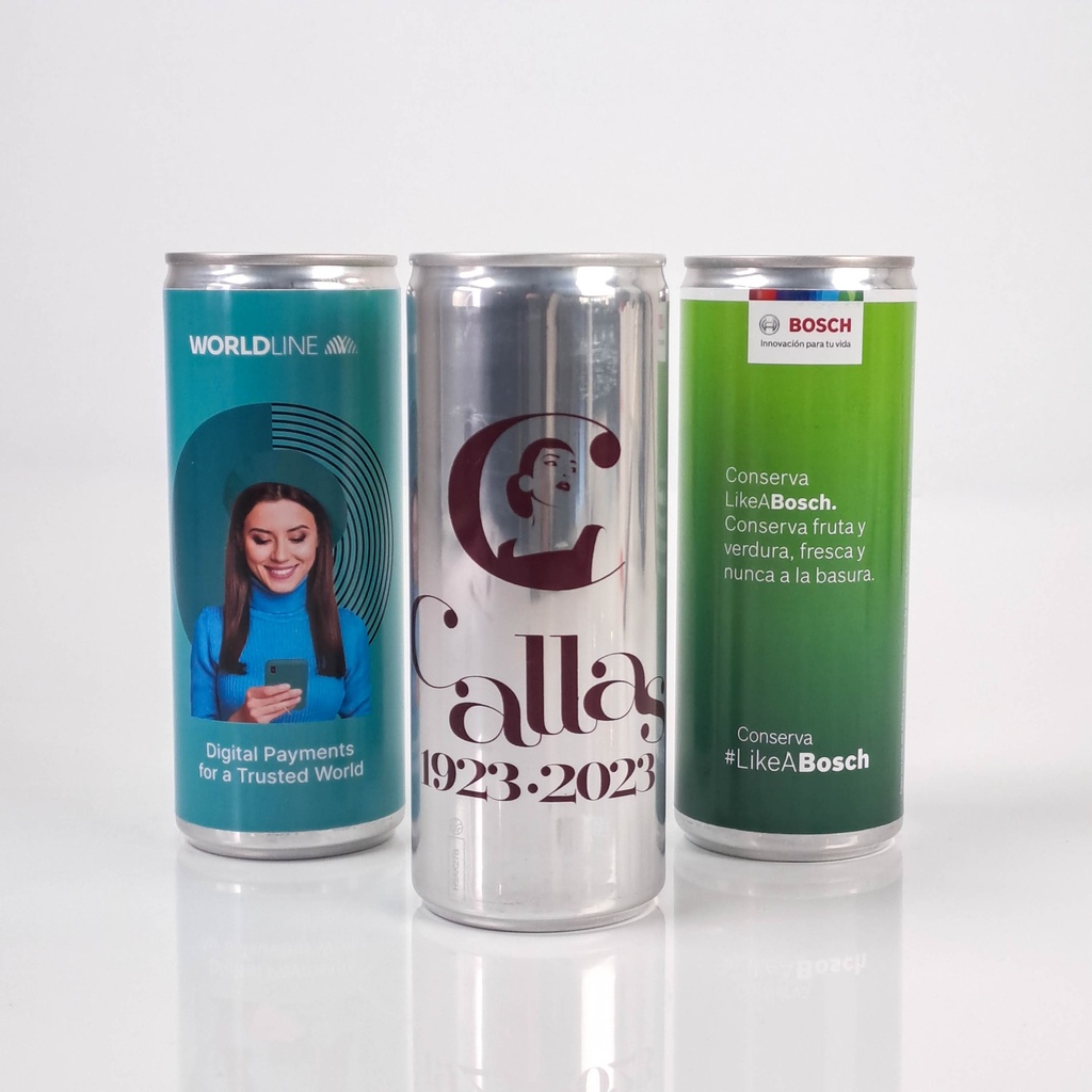 250ml custom water can, still or sparkling - Alexander