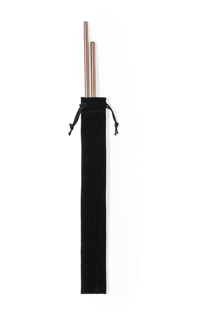 Copper Coated Stainless Steel Straws Set - Hersham