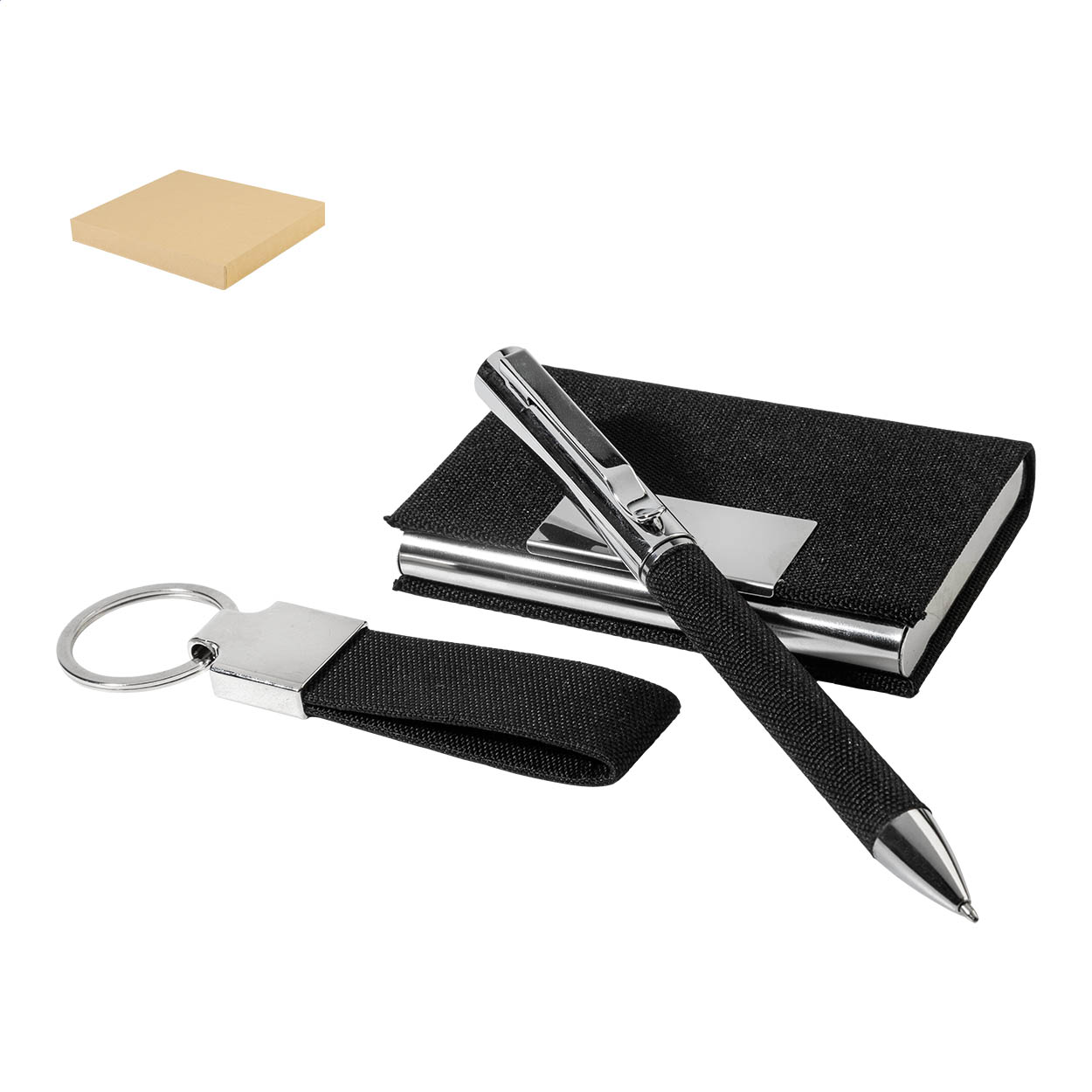 Negotus 3-teiliges Business-Geschenkset aus RPET mit Ihrem Logo bedrucken mit Logo