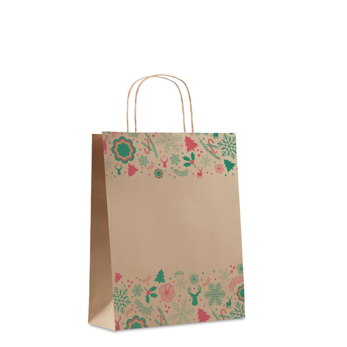 Christmas Medium Recycled Paper Gift Bag - New Milton