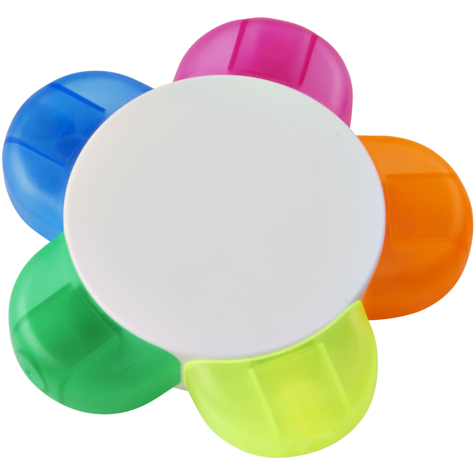 Highlighter in the shape of a flower with five colors - West Goscote