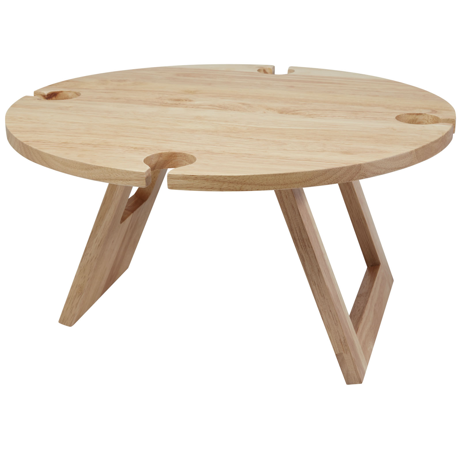 Foldable Picnic Table with Wine Glass Holes - Braunton