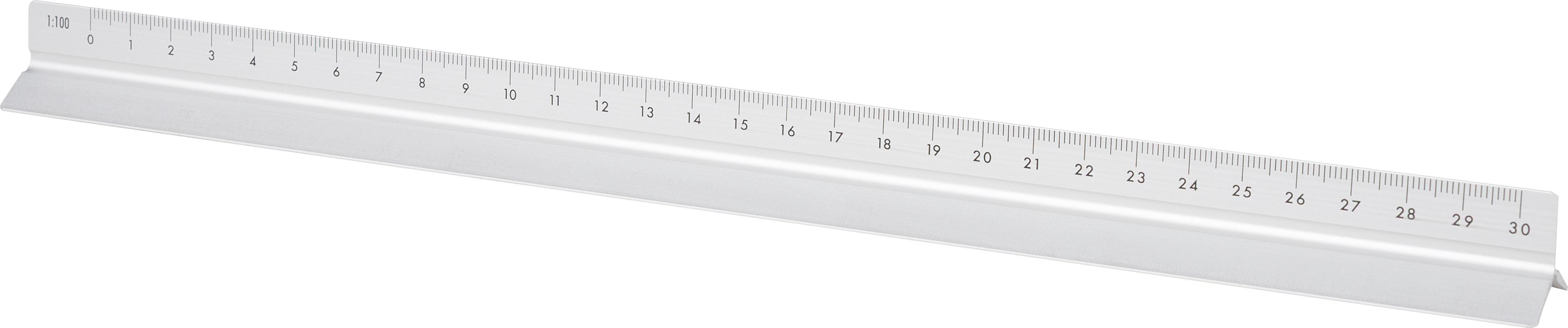 Aluminium Dreiecklineal mit Maßstäben - Havelberg
