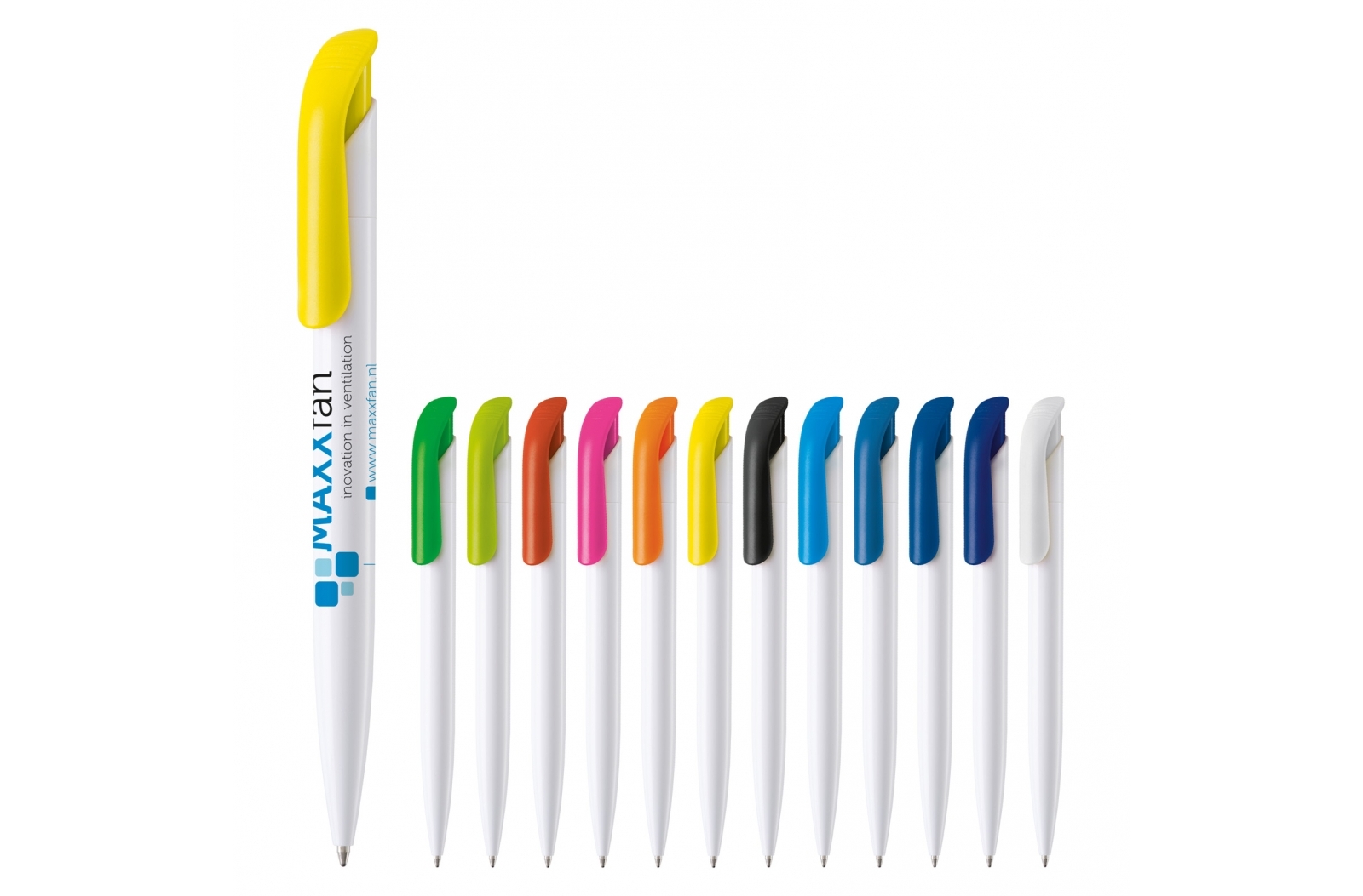 Kugelschreiber im deutschen Design mit blauer Jumbo-Nachfüllung und Hartfarben-Finish - Rottingdean