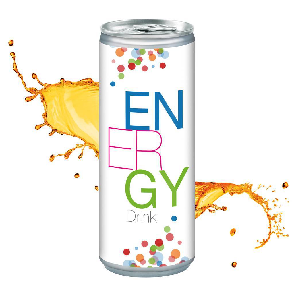 Personalisierte Dose mit Energy-Drink, 250ml