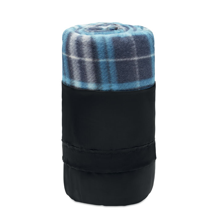 Blaxhall Squared Pattern Fleece Blanket - Folkestone
