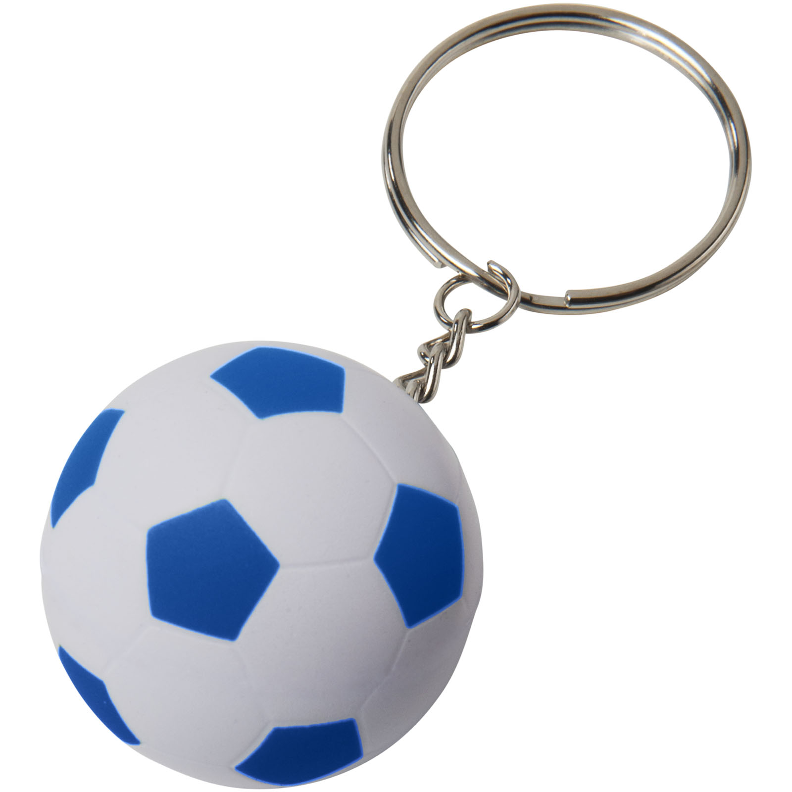 A key chain in the shape of a football that also functions as a stress reliever. - Prittlewell