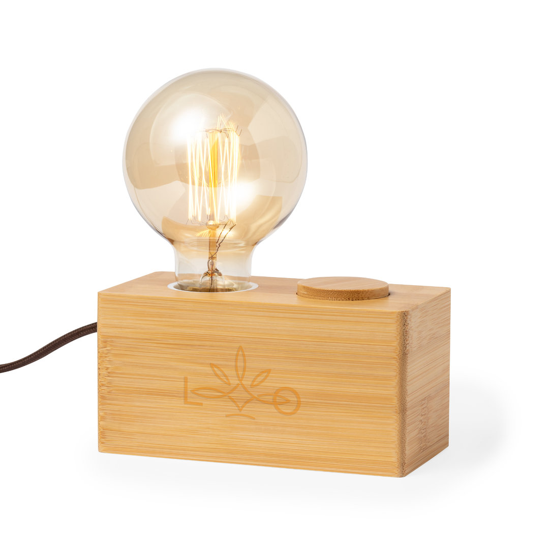 Bamboo Vintage Lamp - Biddenden bedrukken met logo