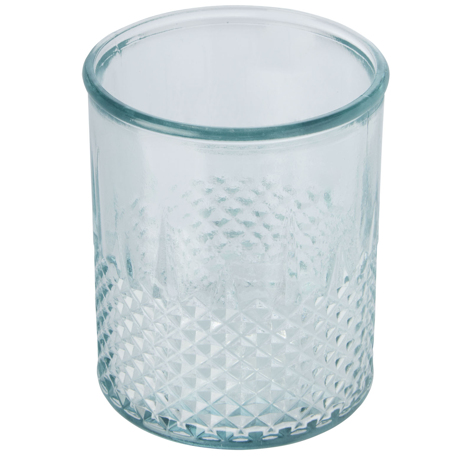 Recycled Glass Diamond-Effect Tealight Holder - Aldbourne