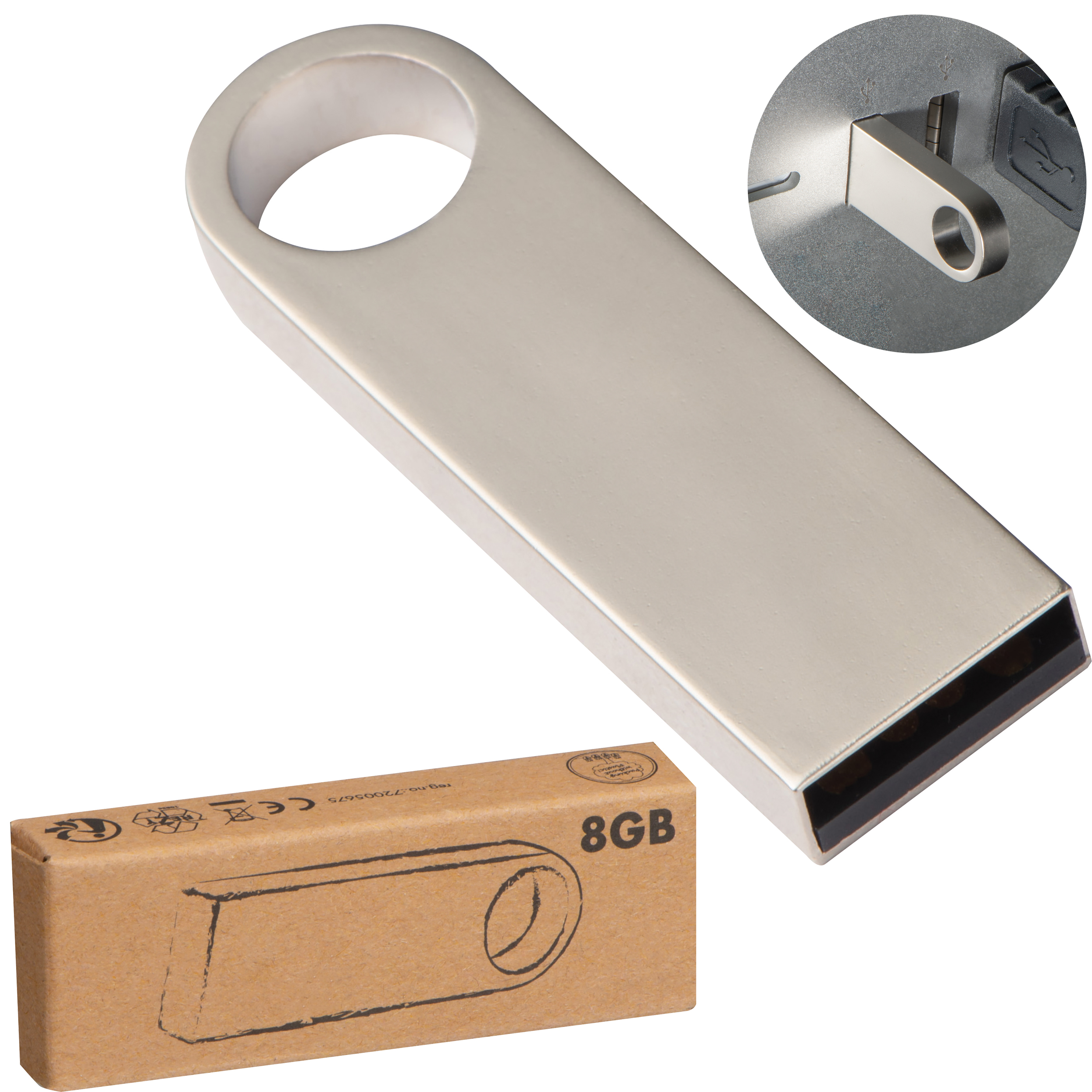 Engraved Metal USB - Stanton St Bernard - Stevenage