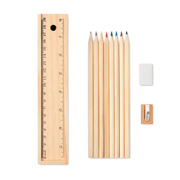 12-Piece Stationery Set with Wooden Box - Mottisfont