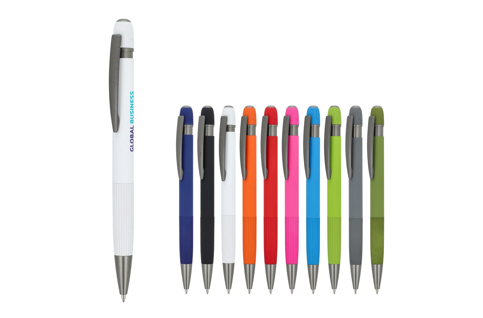 Aluminium ballpoint pen Toulouse Softtouch