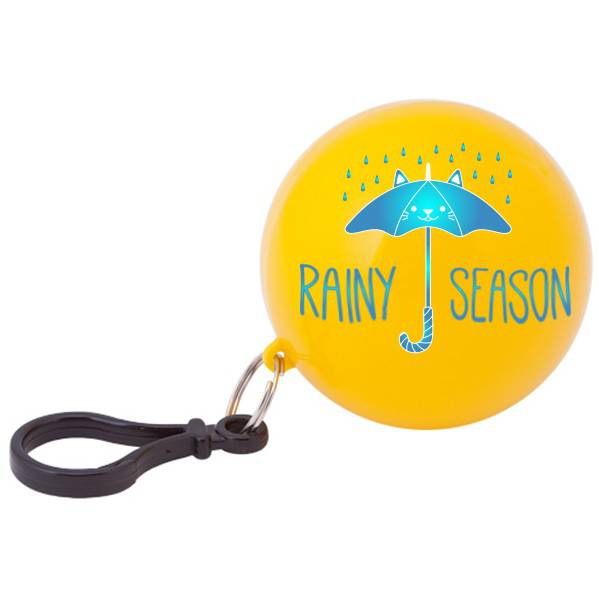 A keychain designed as a brightly colored poncho for children - Higher Bebington