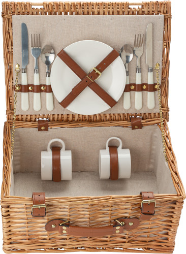 Willow Picnic Basket Set for Two - Bury