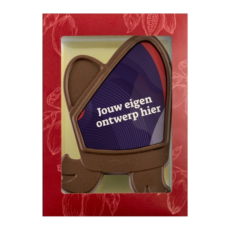 Chocolate Bishop's Hat – Custom Design (175 grams) - Welwyn Garden City