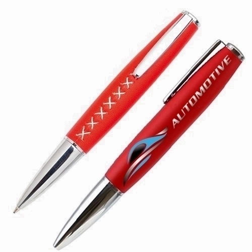 Ballpoint Pen made of Leather and Metal - Poole